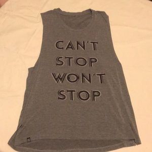 Muscle T tank top Cant Stop Won’t Stop